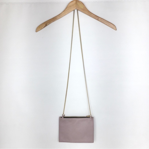 Big Buddha Small Crossbody Bag Lavender Purple With Gold Chainlink Strap - Picture 6 of 14